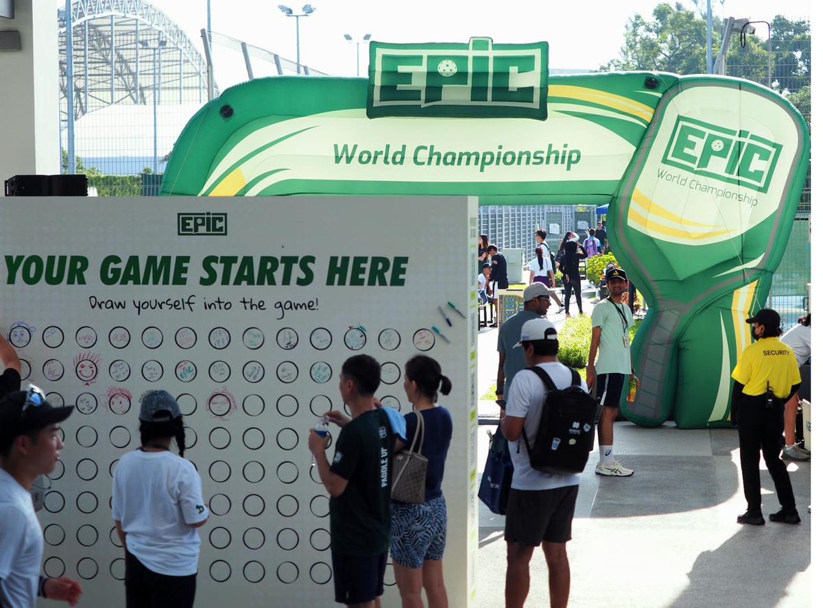 Athletes arriving at the EPIC World Championship 2026 at Kallang
